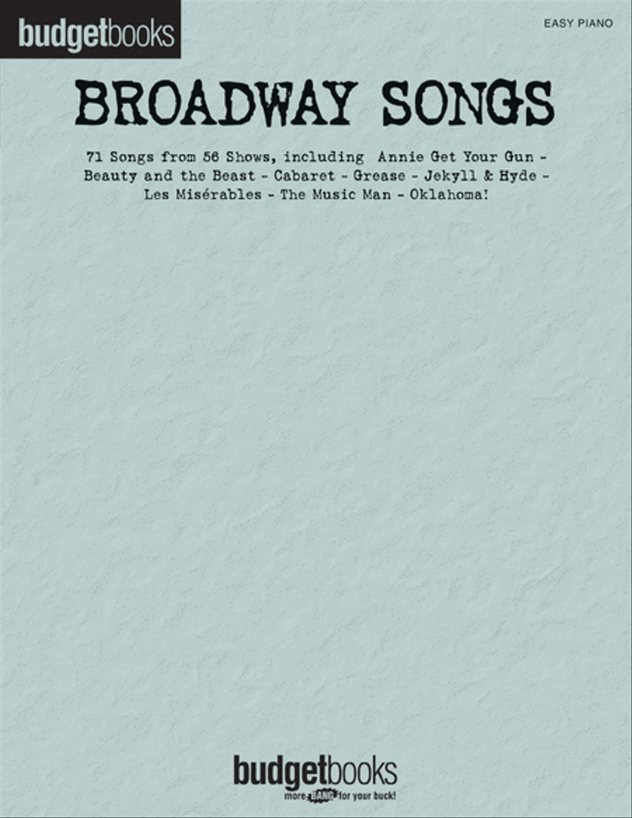 Broadway Songs Easy Piano scores gallery preview page 1
