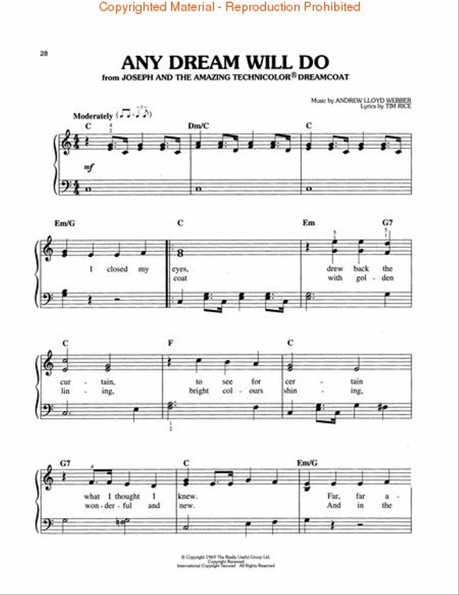 Broadway Songs Easy Piano scores gallery preview page 4