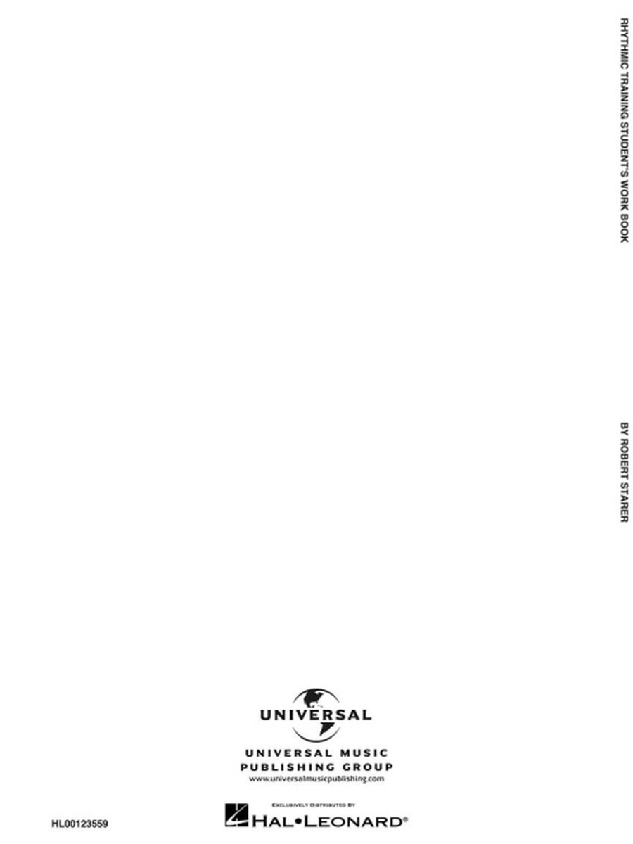 Rhythmic Training by Robert Starer Activity Books - Sheet Music page 7