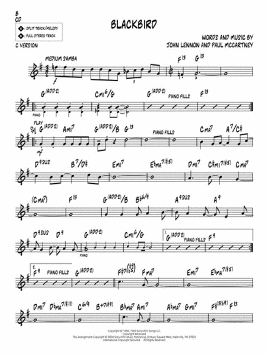 Lennon and McCartney C Instrument scores gallery preview page 5