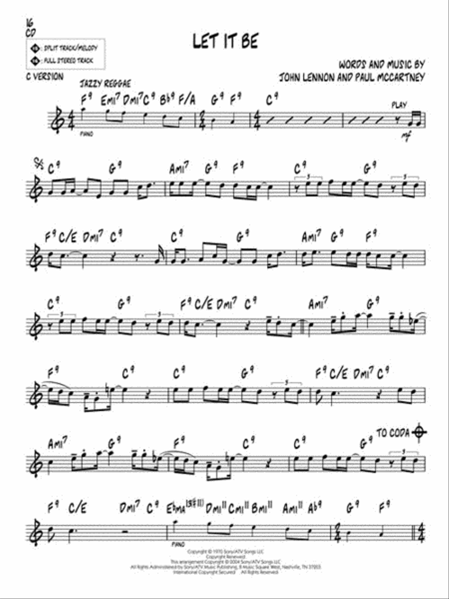 Lennon and McCartney C Instrument scores gallery preview page 6