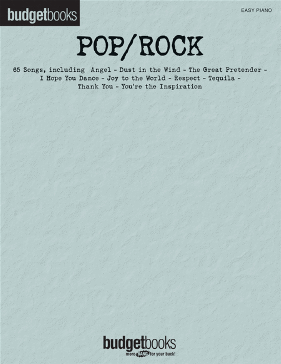 Pop/Rock Easy Piano scores gallery preview page 1