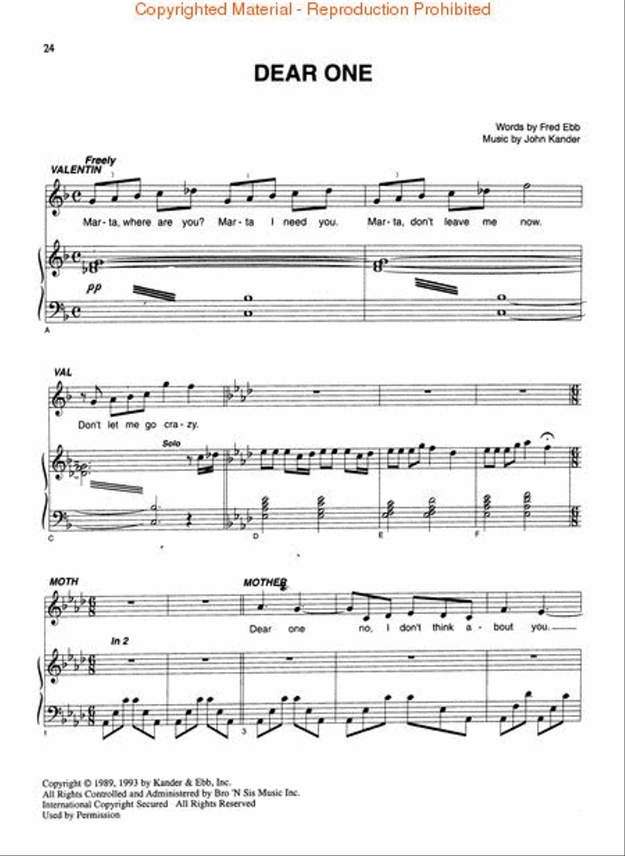 Kiss of the Spider Woman: The Musical Piano, Vocal, Guitar scores gallery preview page 4
