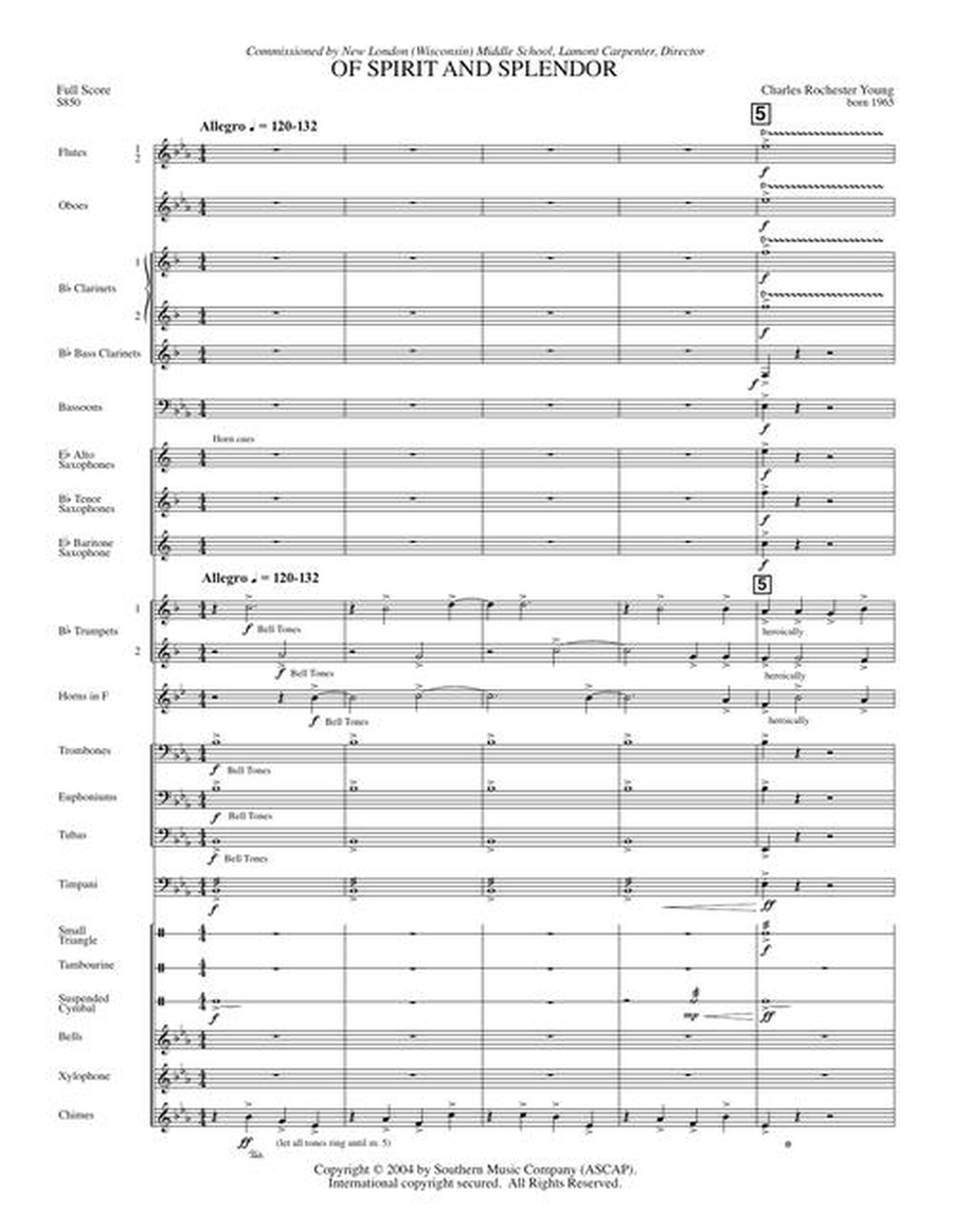 Of Spirit and Splendor Of Spirit and Splendor Concert Band scores gallery preview page 5
