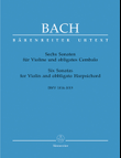Six Sonatas for Violin and Harpsichord obbligato BWV 1014-1019