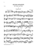 6 Sonatas for Violin and Viola String Duet scores gallery preview page 3