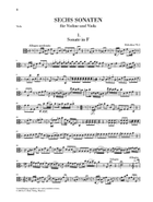 6 Sonatas for Violin and Viola String Duet scores gallery preview page 4