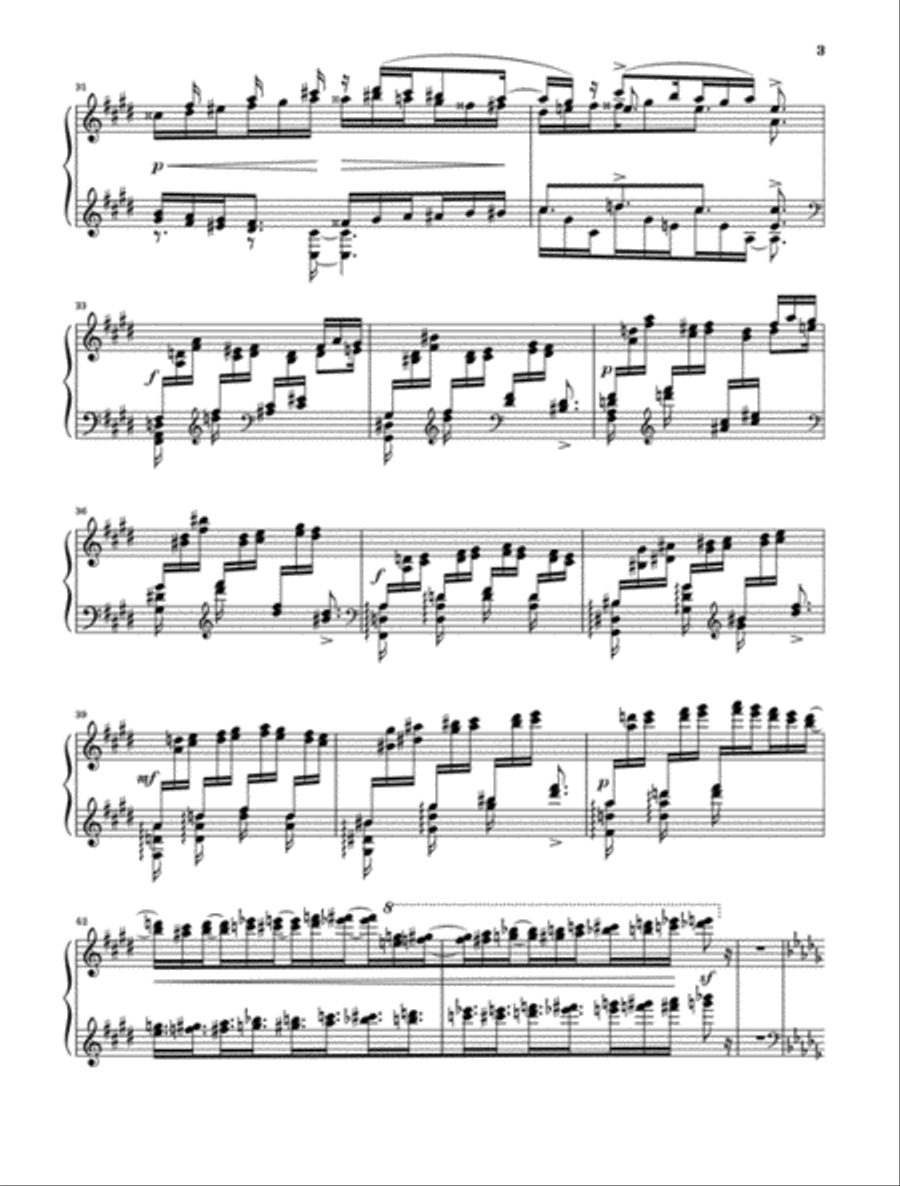 Islamey – Fantaisie orientale Piano Solo scores gallery preview page 5