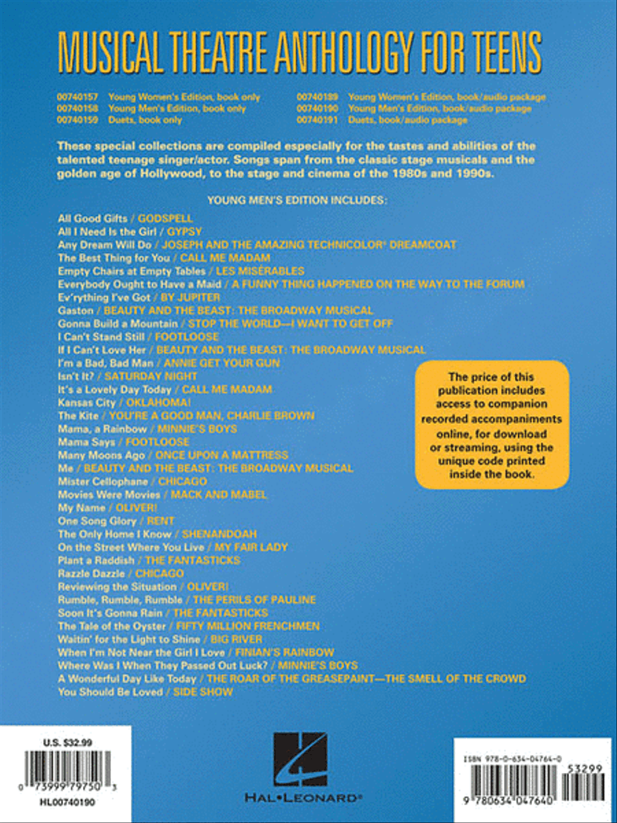 Musical Theatre Anthology for Teens Voice scores gallery preview page 8
