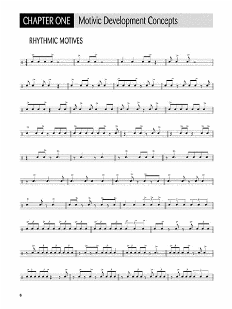Motivic Drumset Soloing Drum Set scores gallery preview page 3