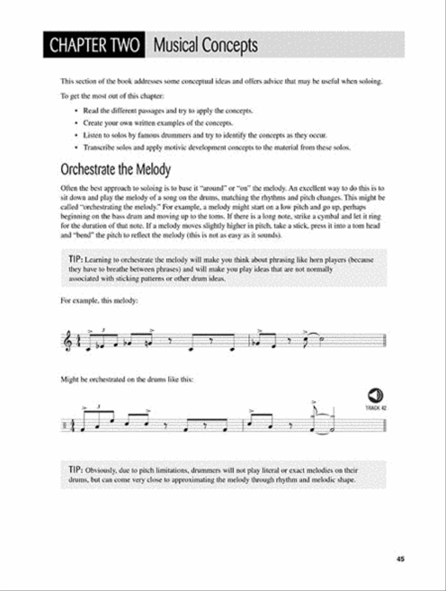 Motivic Drumset Soloing Drum Set scores gallery preview page 4