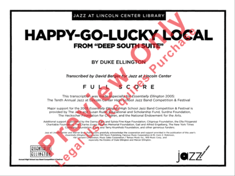 Happy-Go-Lucky Local (from Deep South Suite) Jazz Ensemble scores gallery preview page 2