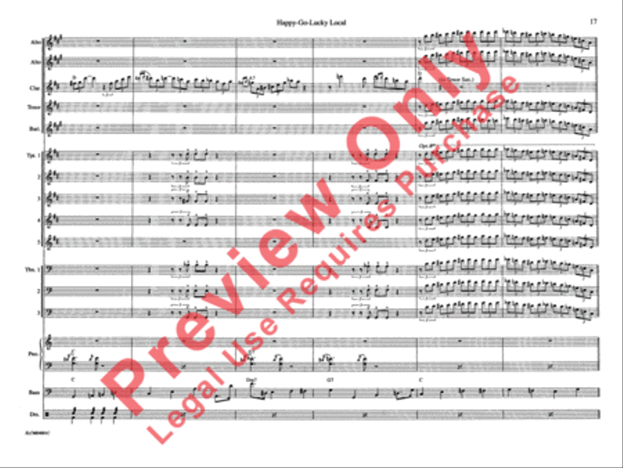 Happy-Go-Lucky Local (from Deep South Suite) Jazz Ensemble scores gallery preview page 24