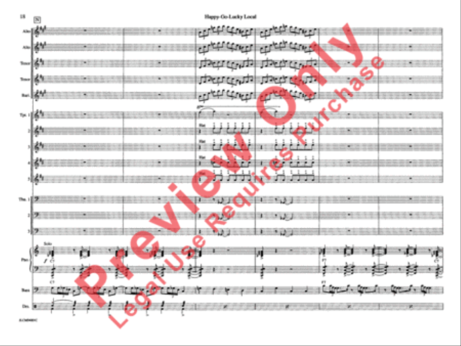 Happy-Go-Lucky Local (from Deep South Suite) Jazz Ensemble scores gallery preview page 25