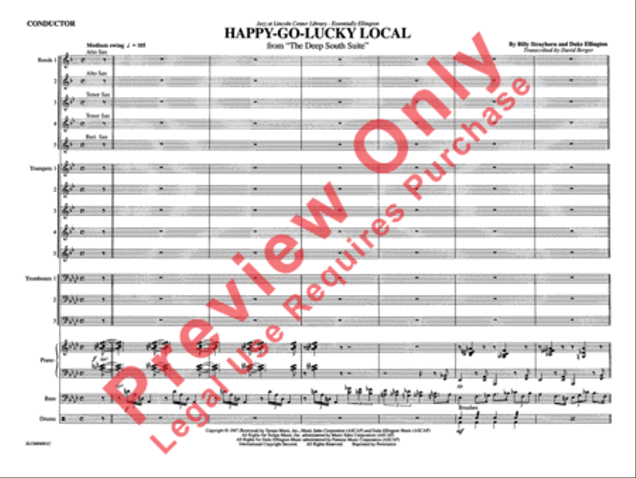 Happy-Go-Lucky Local (from Deep South Suite) Jazz Ensemble scores gallery preview page 8