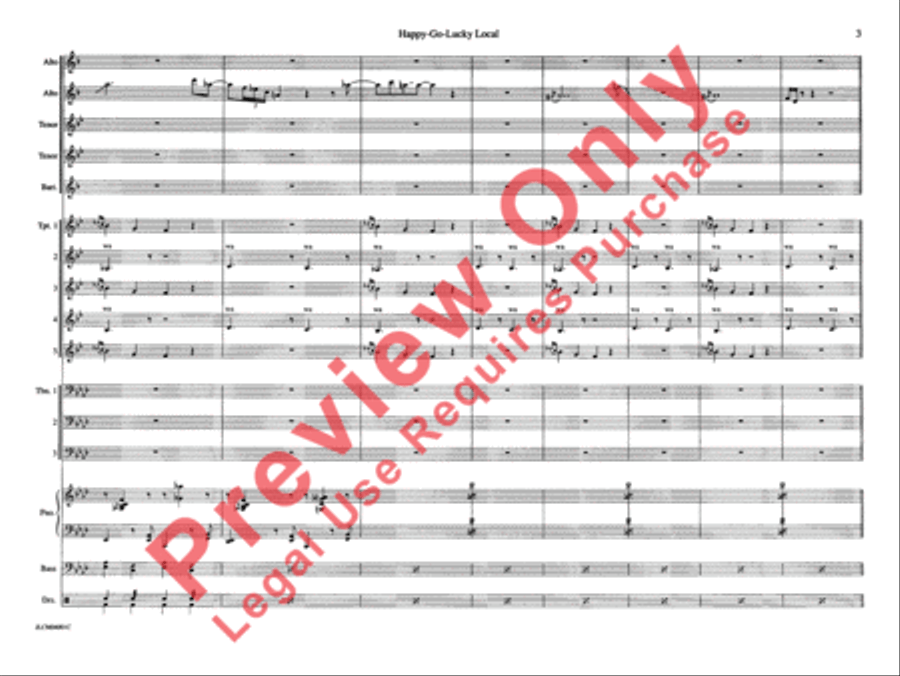 Happy-Go-Lucky Local (from Deep South Suite) Jazz Ensemble scores gallery preview page 10