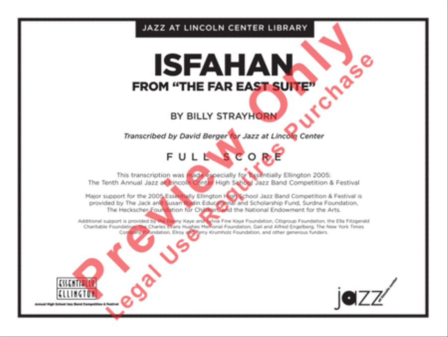 Isfahan (from The Far East Suite) Jazz Ensemble scores gallery preview page 2