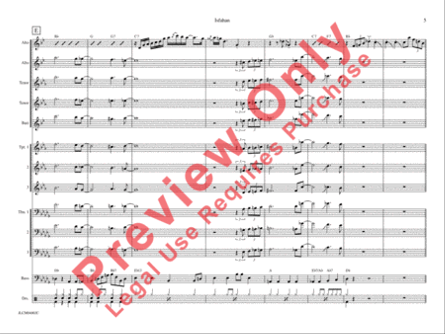Isfahan (from The Far East Suite) Jazz Ensemble scores gallery preview page 12