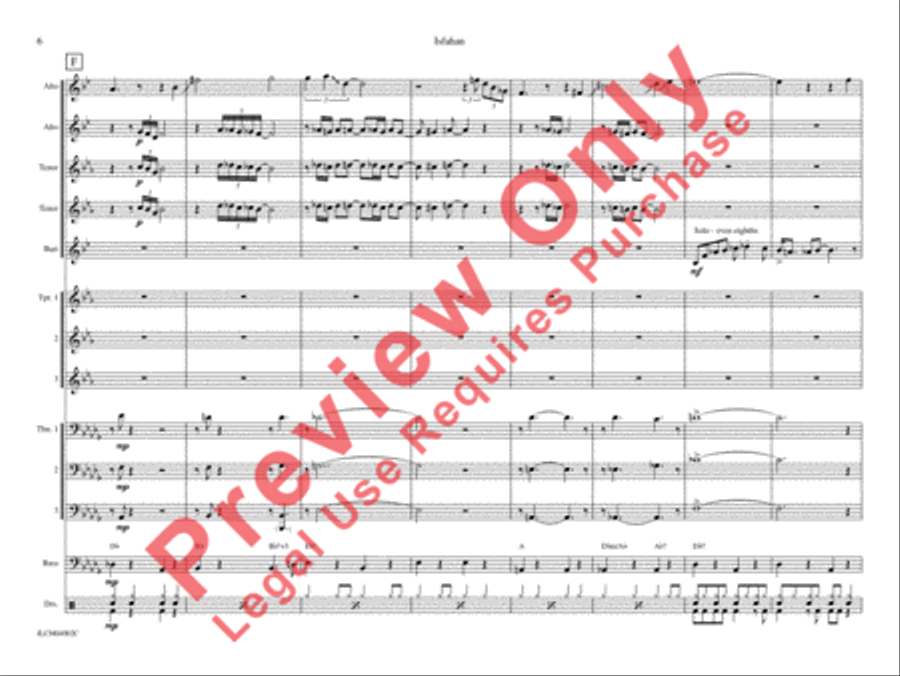 Isfahan (from The Far East Suite) Jazz Ensemble scores gallery preview page 13