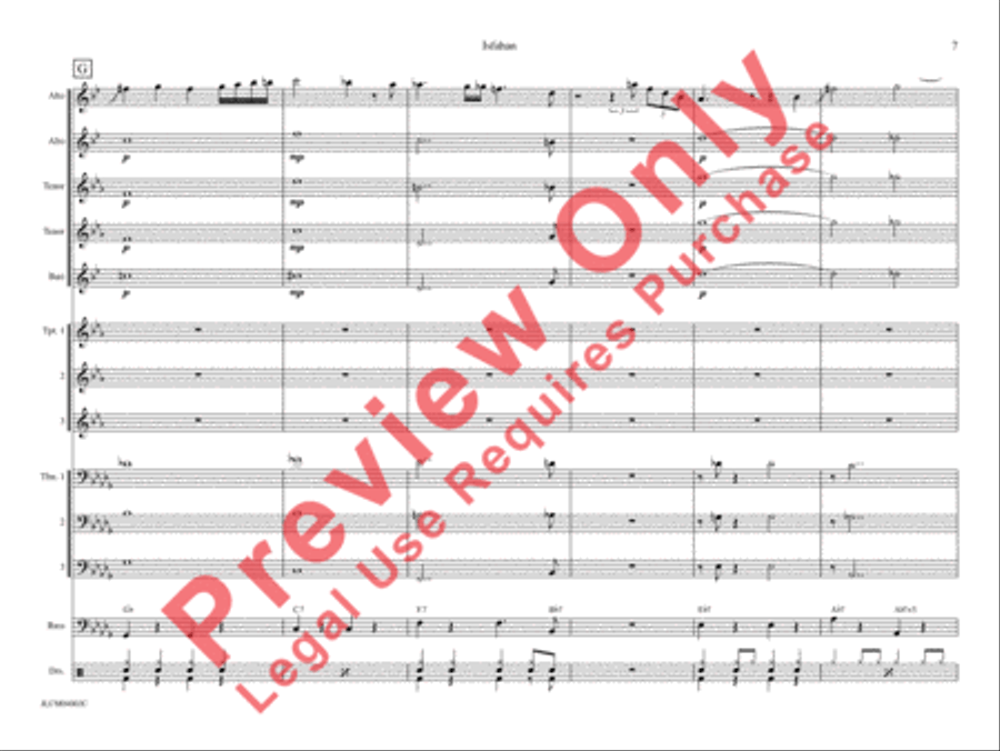 Isfahan (from The Far East Suite) Jazz Ensemble scores gallery preview page 14
