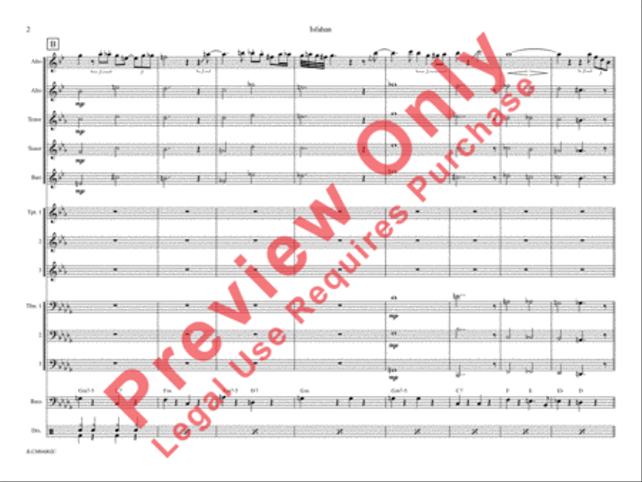 Isfahan (from The Far East Suite) Jazz Ensemble scores gallery preview page 9