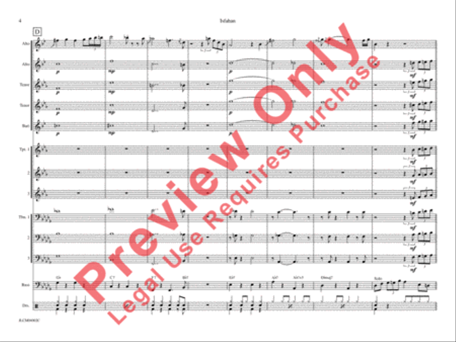 Isfahan (from The Far East Suite) Jazz Ensemble scores gallery preview page 11