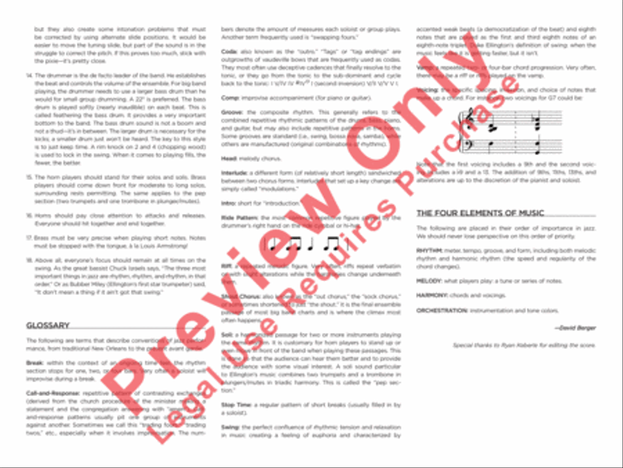Purple Gazelle Purple Gazelle Jazz Ensemble scores gallery preview page 4