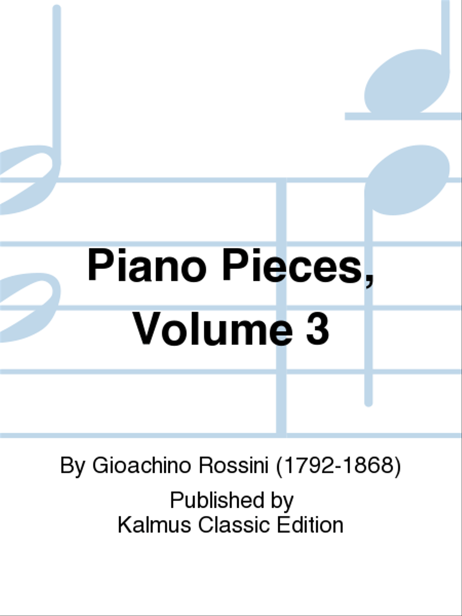 Piano Pieces, Volume 3 Piano Solo scores gallery preview page 1