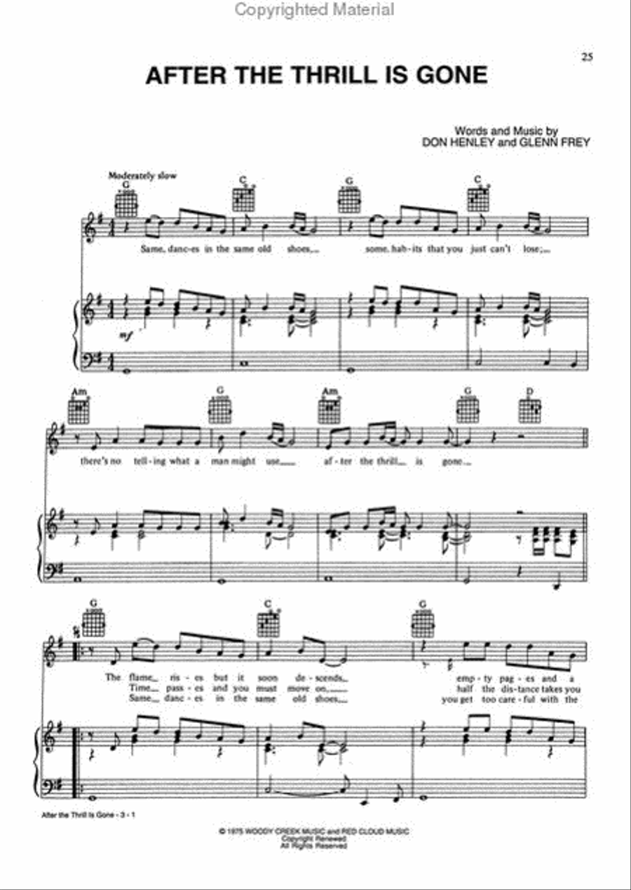 The Very Best of Eagles Piano, Vocal, Guitar scores gallery preview page 2