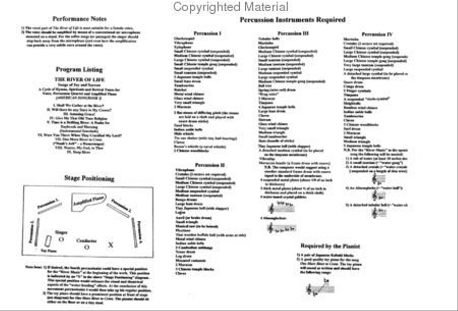 The River of Life (Songs of Joy and Sorrow) - American Songbook I Voice scores gallery preview page 3