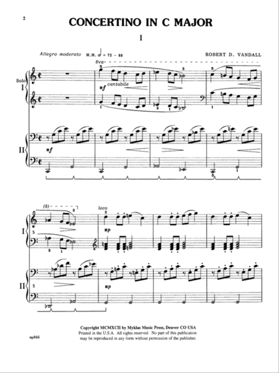 Concertino in C Major Concertino in C Major Small Ensemble scores gallery preview page 2