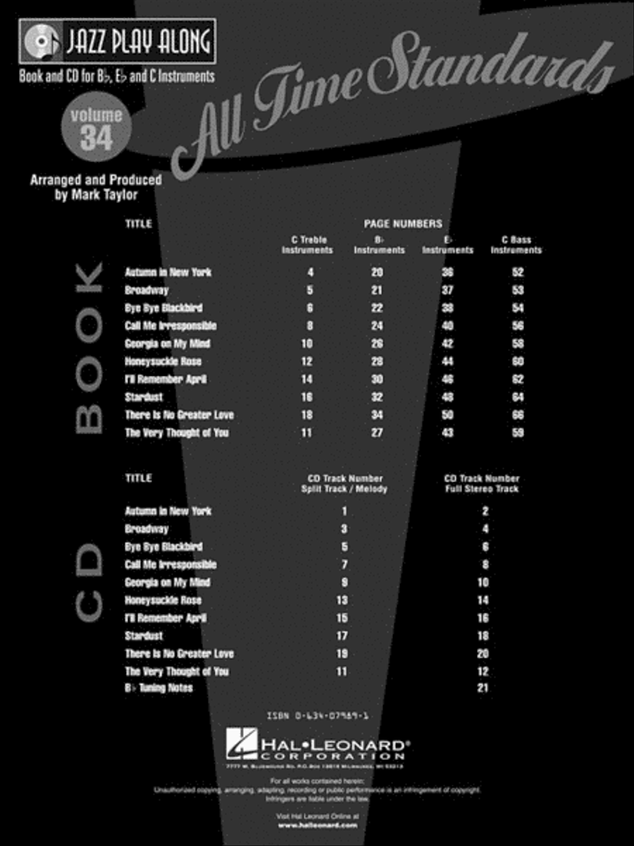 All Time Standards Jazz Ensemble scores gallery preview page 3