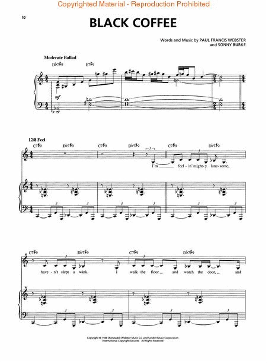 Sarah Vaughan – Original Keys for Singers Voice scores gallery preview page 3