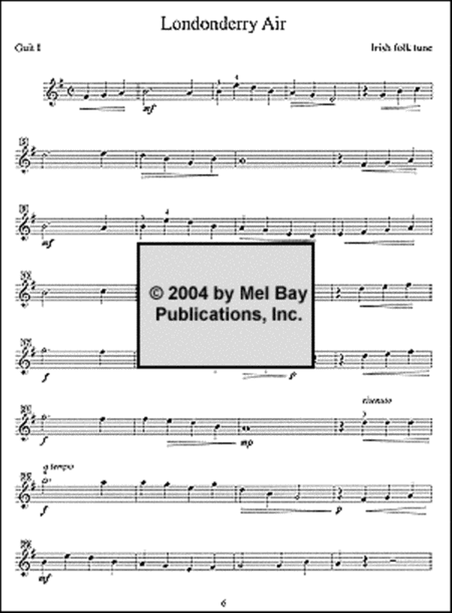 Folk Song Collection for Guitar Ensemble Guitar Ensemble scores gallery preview page 3