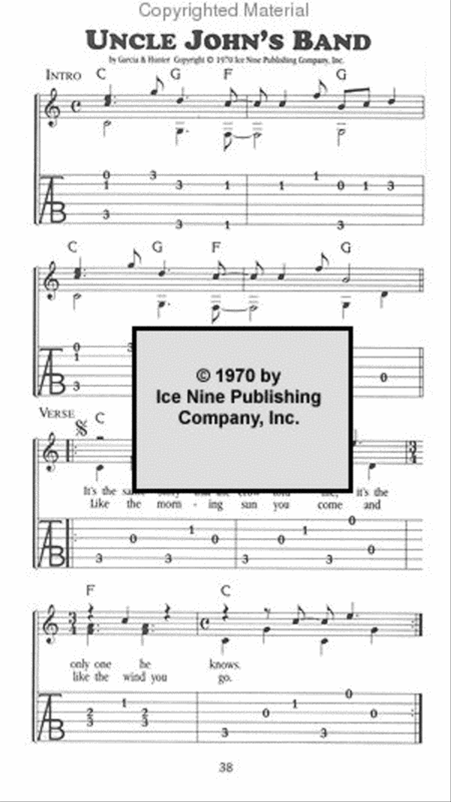 The Music of the Grateful Dead Arranged for Fingerstyle Guitar Fingerpicking Guitar scores gallery preview page 2