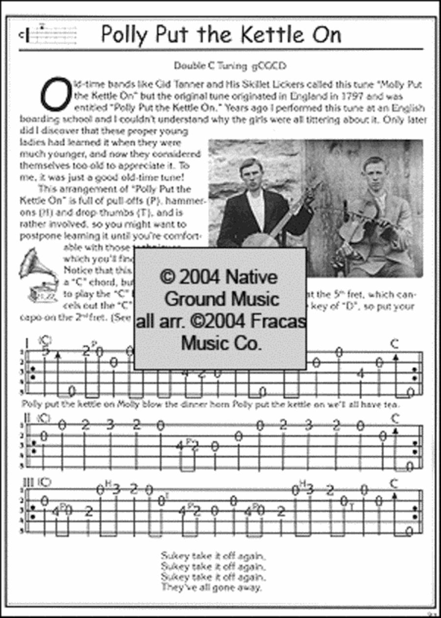 Clawhammer Banjo for the Complete Ignoramus by Wayne Erbsen 5 String Banjo Sheet Music Sheet Music Plus