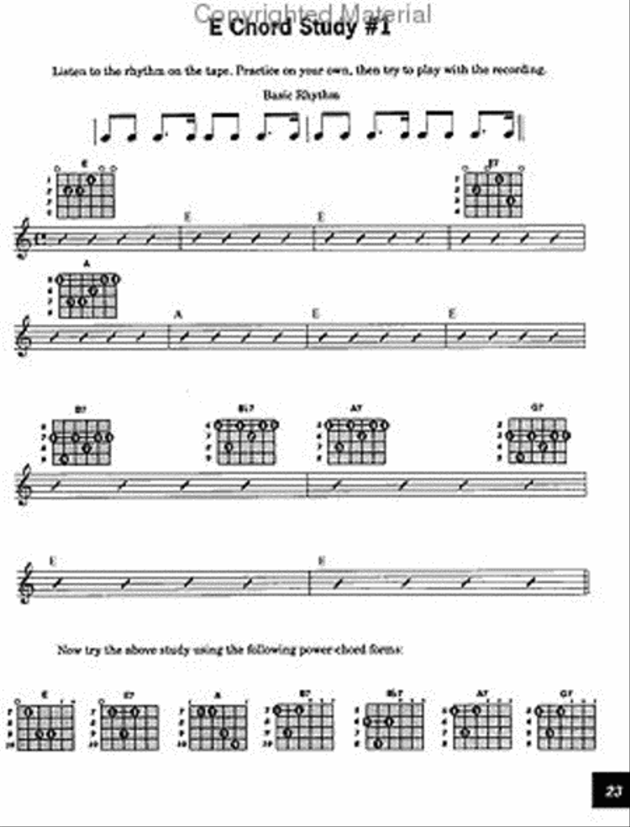 You Can Teach Yourself Rock Guitar Electric Guitar scores gallery preview page 3
