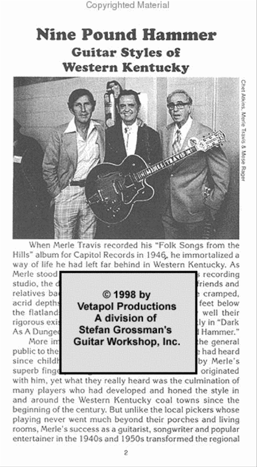 Nine-Pound Hammer Acoustic Guitar scores gallery preview page 2
