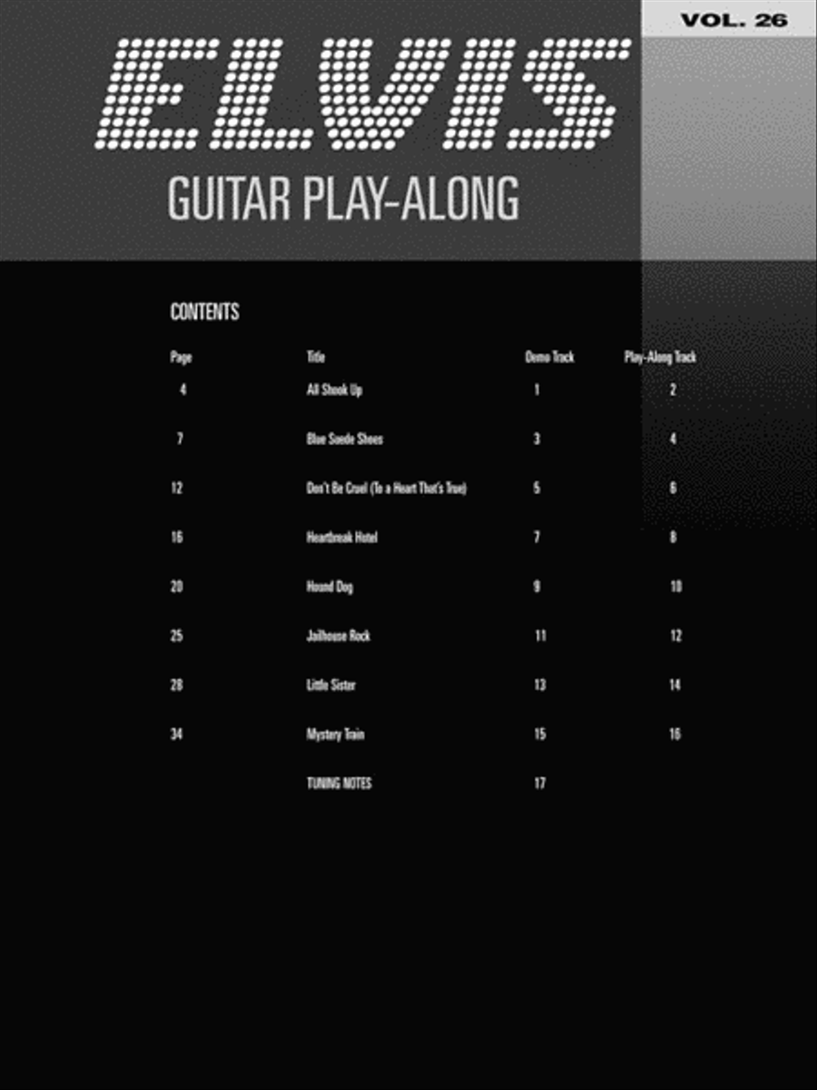 Elvis Presley Guitar Tablature scores gallery preview page 3