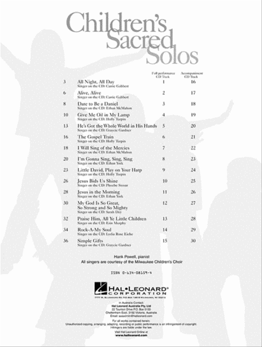 Children's Sacred Solos Voice scores gallery preview page 2