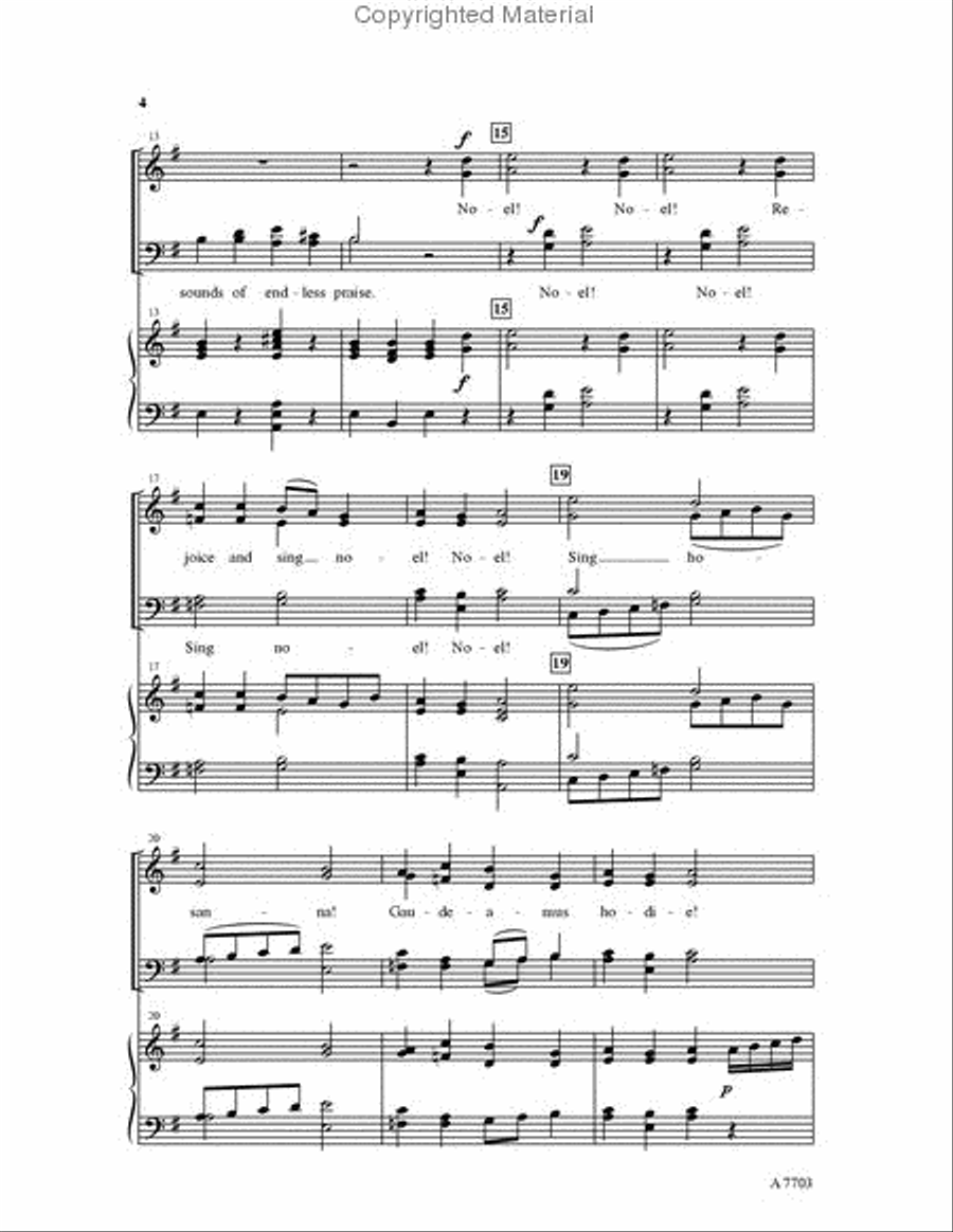 A Christmas Madrigal A Christmas Madrigal 4-Part scores gallery preview page 3
