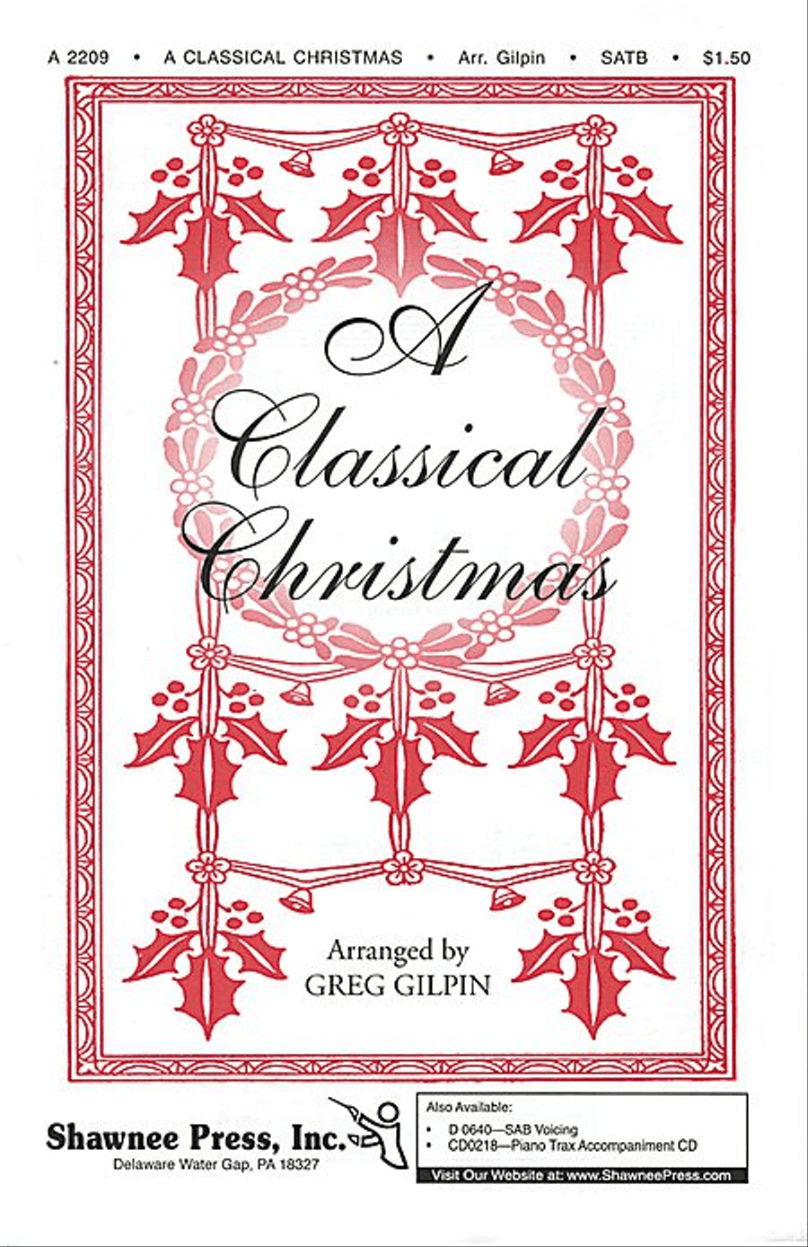 A Classical Christmas A Classical Christmas 4-Part scores gallery preview page 1