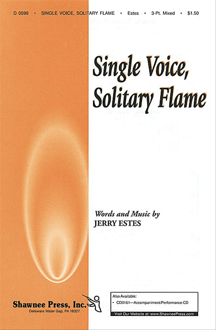 Single Voice, Solitary Flame 3-Part scores gallery preview page 1