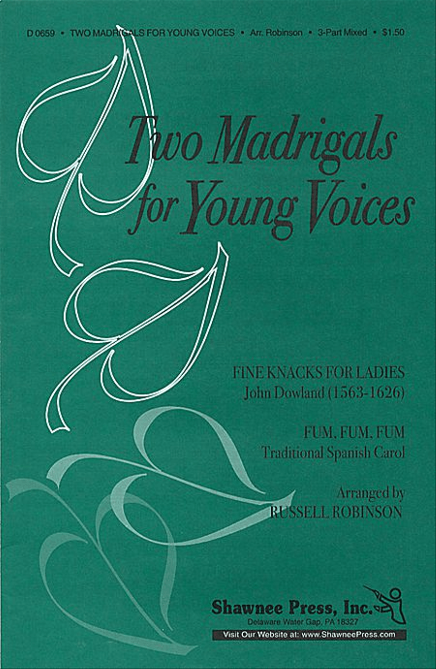 Two Madrigals for Young Voices 3-Part scores gallery preview page 1