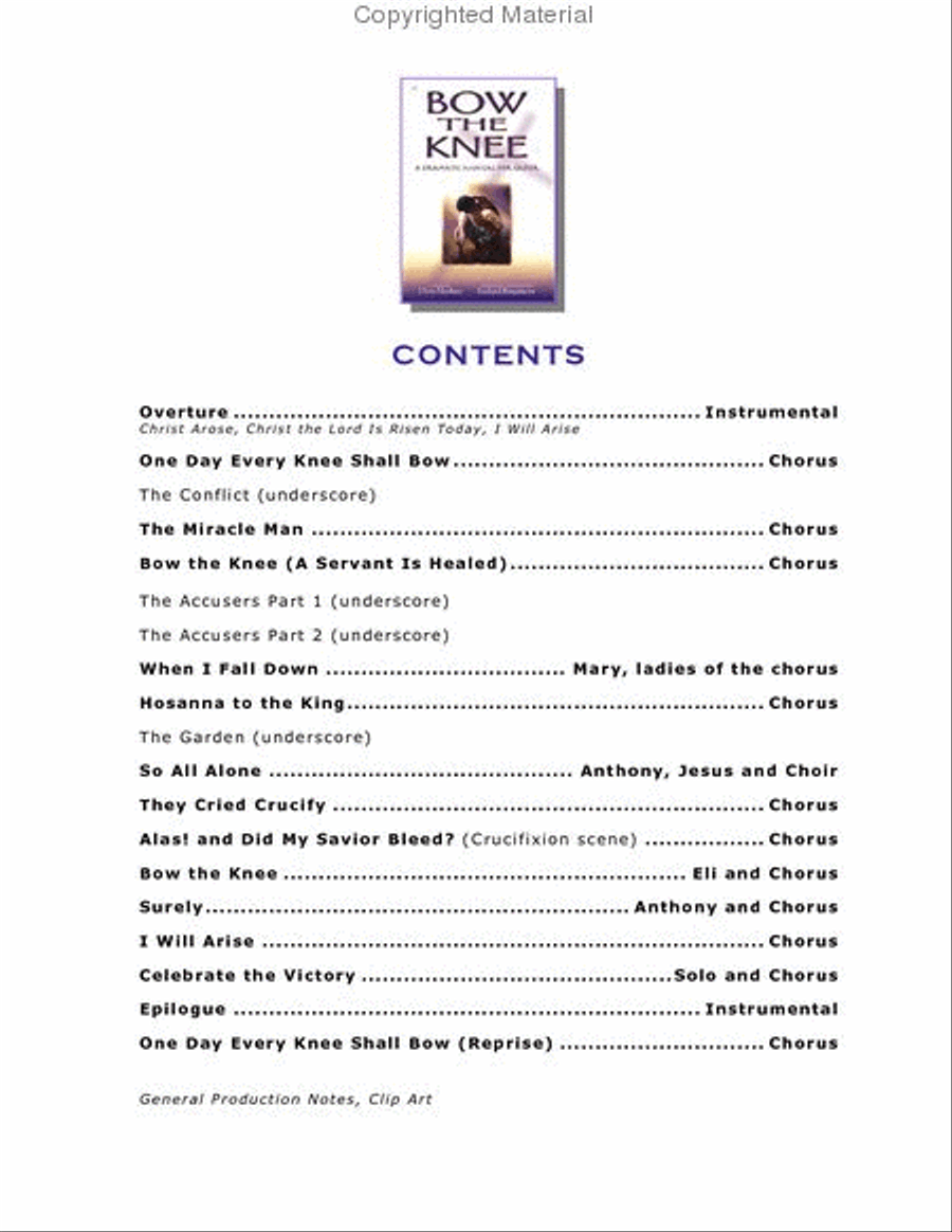 Bow the Knee (Book) 4-Part scores gallery preview page 2