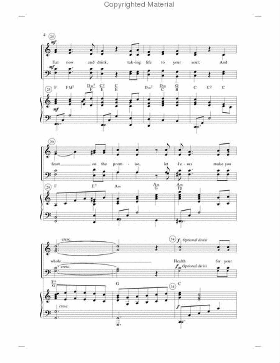 Broken for You (Anthem) 4-Part scores gallery preview page 2
