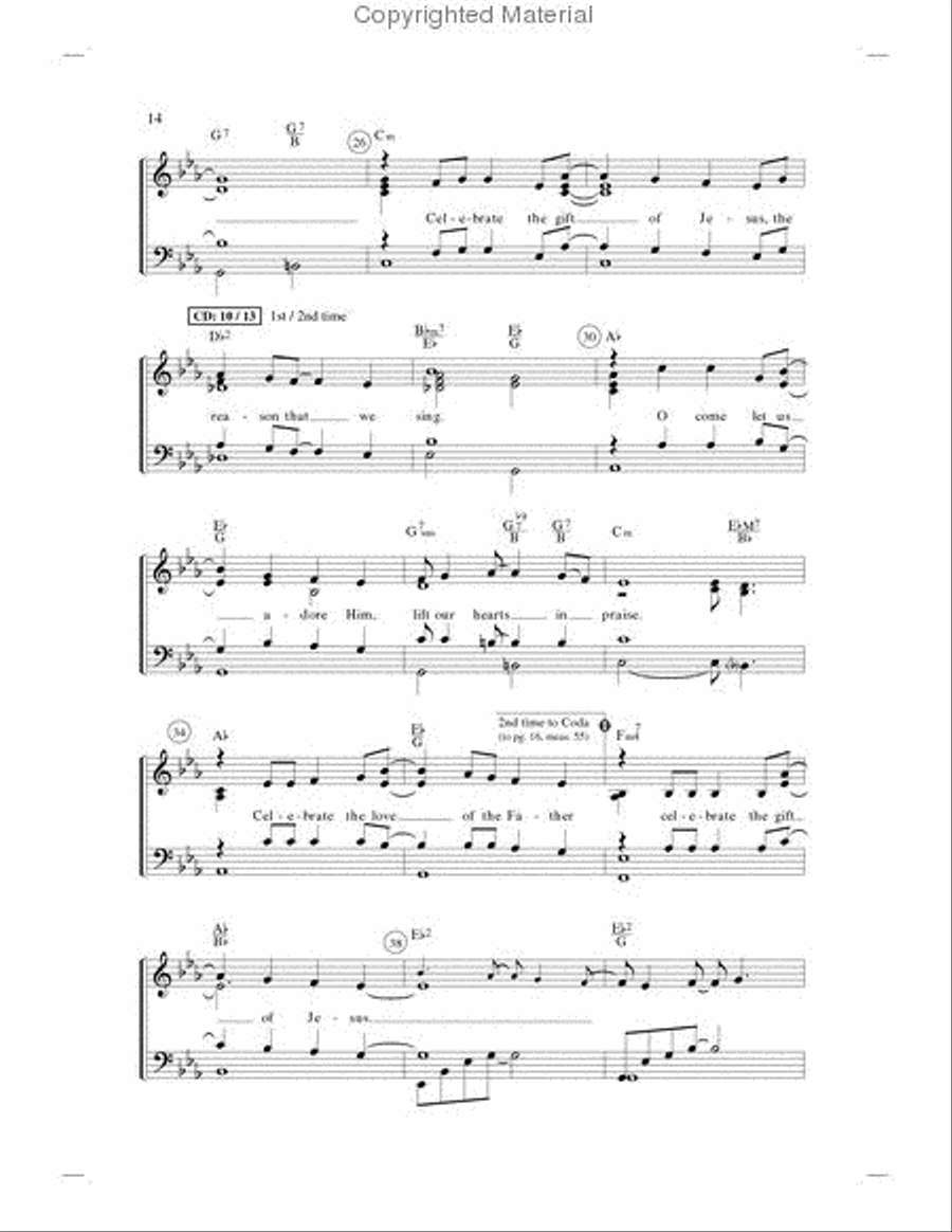 Celebrate the Gift (Book) SATB scores gallery preview page 3