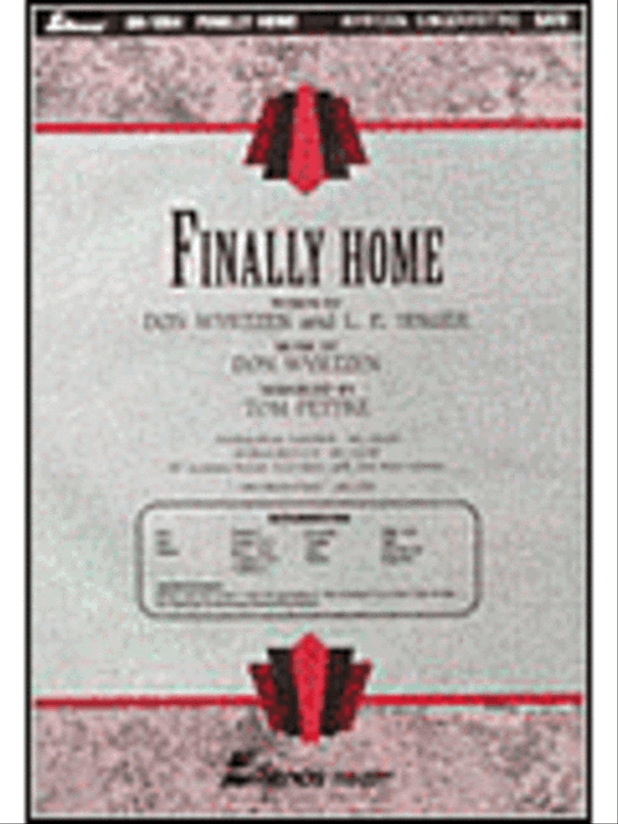 Finally Home Accompaniment Cassette scores gallery preview page 1