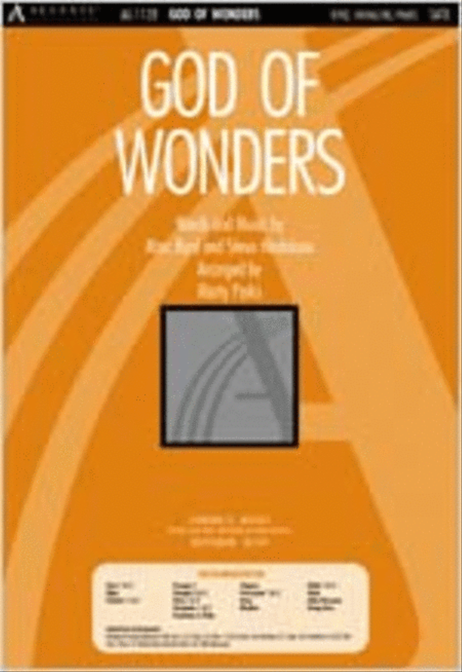 God of Wonders (Anthem) 4-Part scores gallery preview page 1