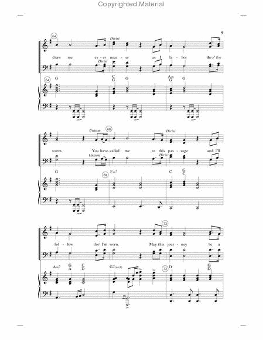 Jesus, Draw Me Ever Nearer (Anthem) 4-Part scores gallery preview page 2